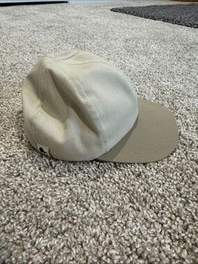 George Hats Infant Two-Tone Canvas Cap in Cream and Tan